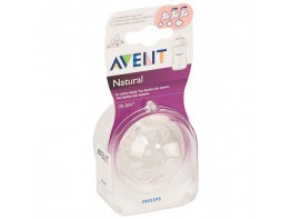 Imagen del producto Avent tetina natural flujo variable 2u