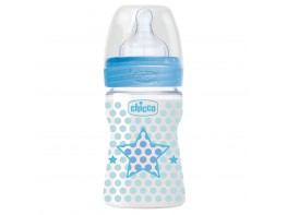 Imagen del producto Chicco Well-Being biberón silicona azul 150ml