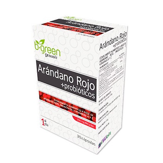 B Green Arandano rojo y probiótico 30 cápsulas
