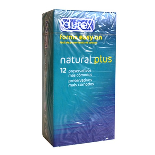 PRESERVA.DUREX NATURAL PLUS EASY ON 12U.