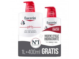 Eucerin pH5 gel de baño family pack 1000ml + 400ml